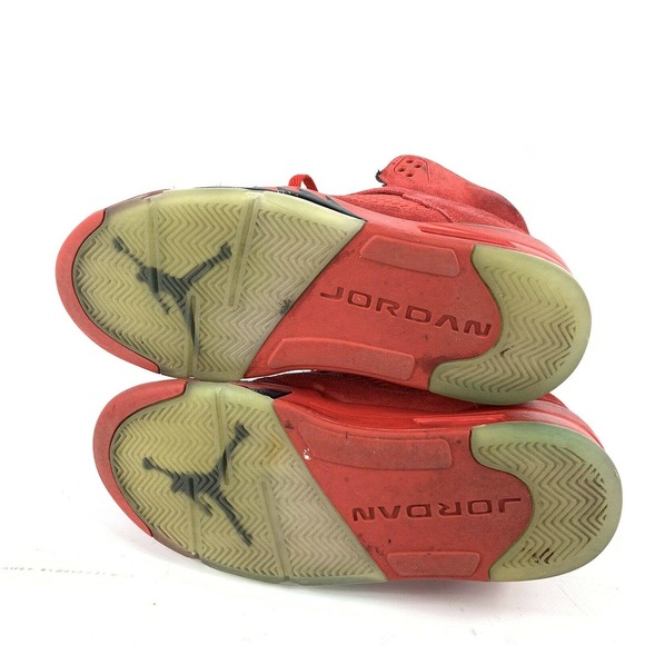 Air Jordan 5 Retro Red Suede Sneakers main image 4